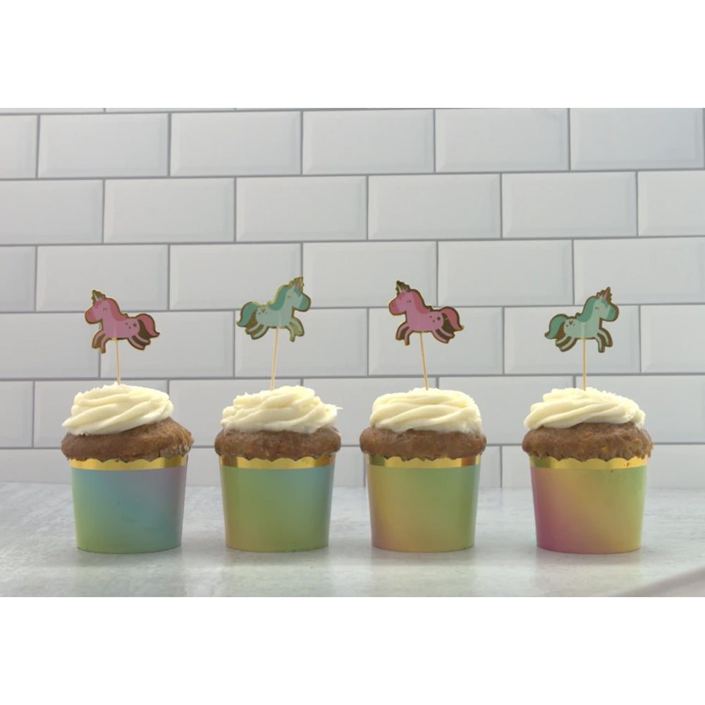 Simply Baked Large Rainbow Ombre Baking Cups, Pack of 50
