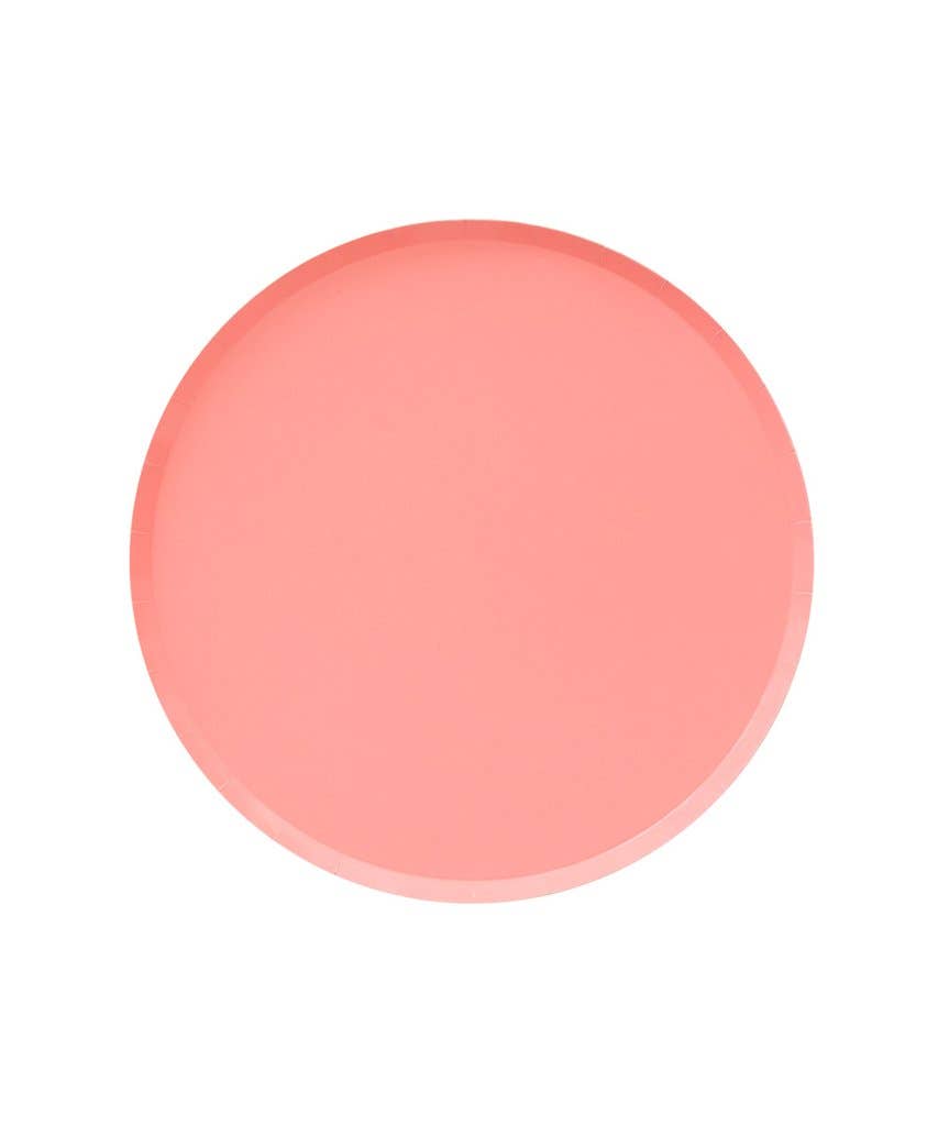 Oh Happy Day Plates (Small)  - Neon Coral