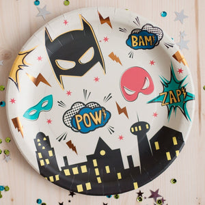 Plates - Party - Superhero Small 7" (8 per Pack)