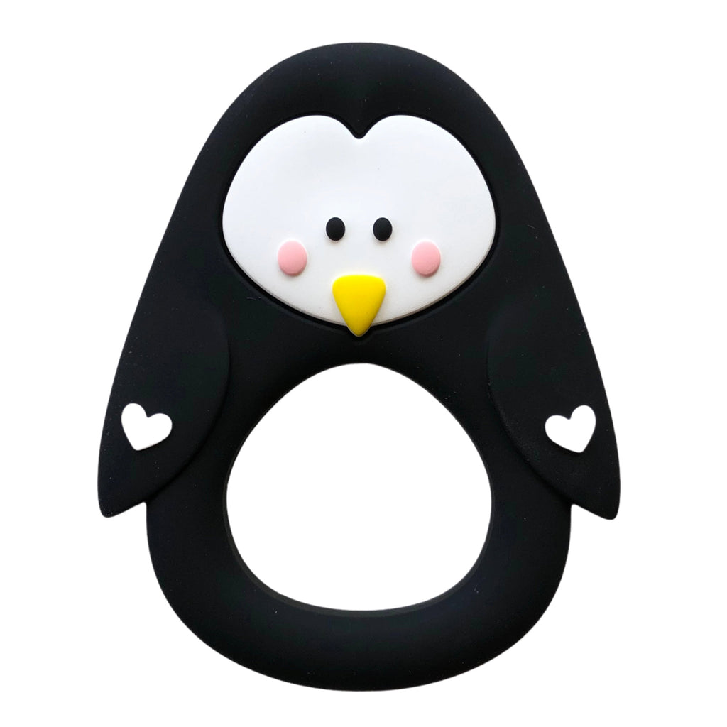 Little Cheeks Penguin Teether - Black